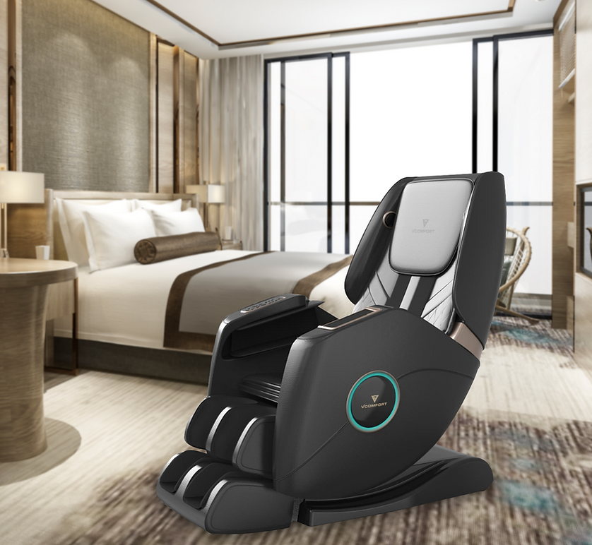 VComfort™ KALKOONA Max Luxury SL 3D Electric Shiatsu Zero Gravity Massage Chair Black