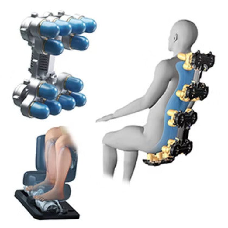 VComfort® MeDiFiT Pro Shiatsu Full Body Zero Gravity Massage Chair- 2025 Version- Mechanism